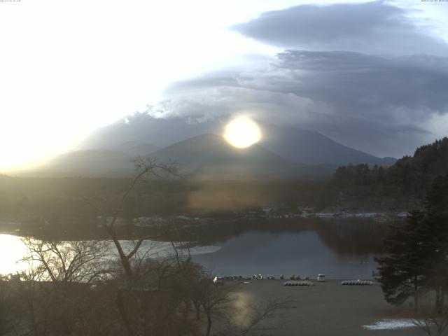 精進湖からの富士山