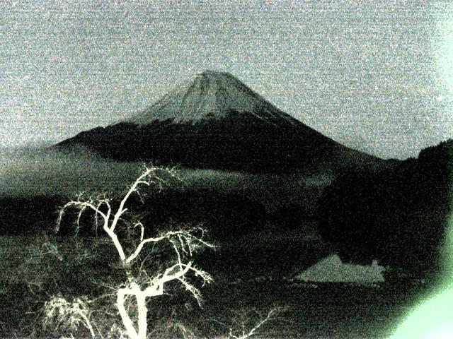 精進湖からの富士山