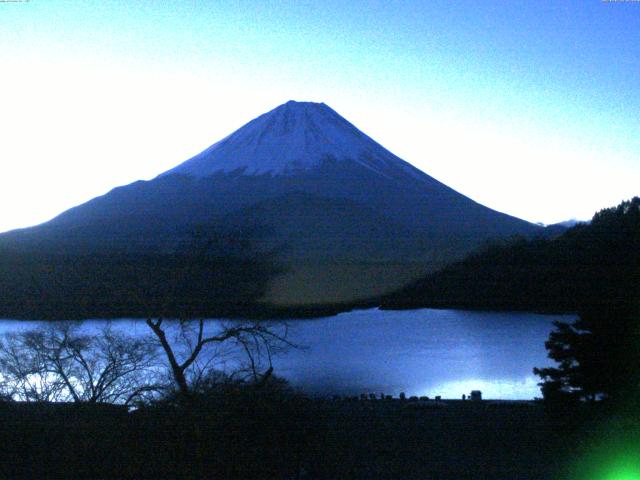 精進湖からの富士山