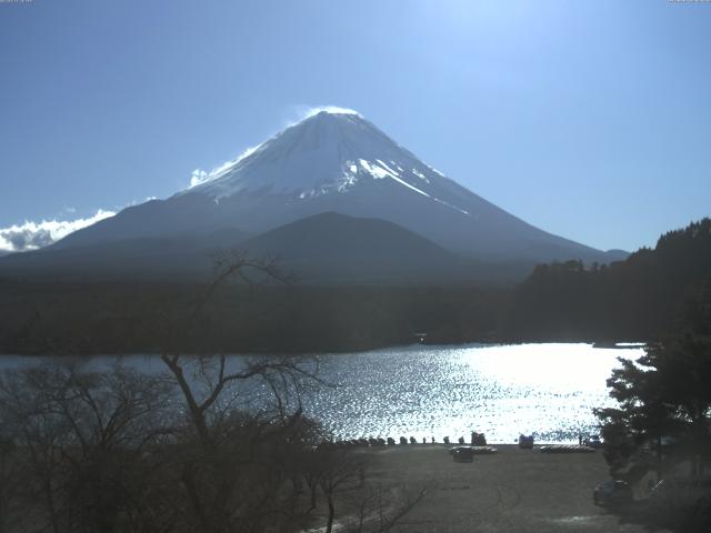 精進湖からの富士山