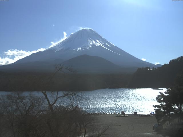 精進湖からの富士山