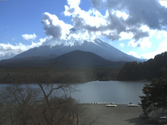 精進湖からの富士山