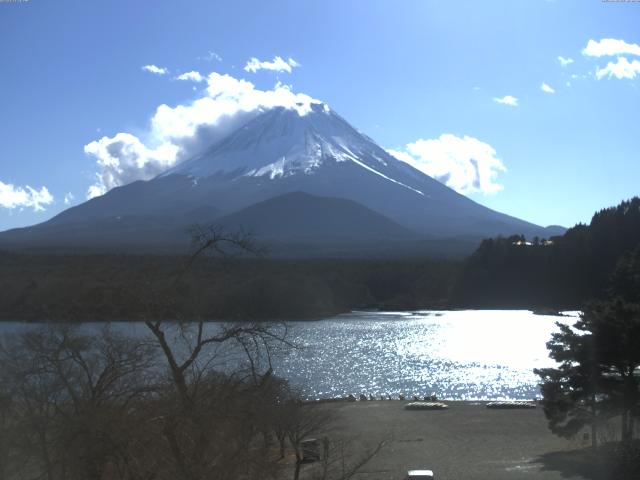 精進湖からの富士山