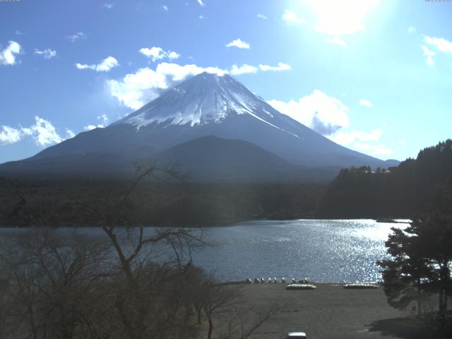 精進湖からの富士山