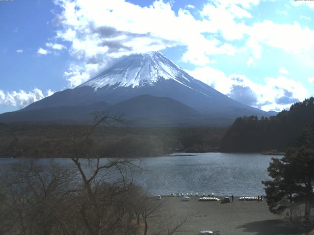 精進湖からの富士山