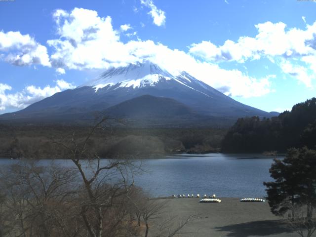 精進湖からの富士山