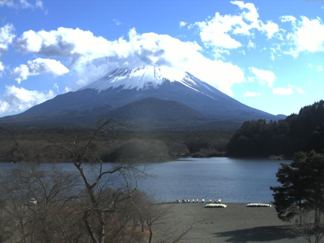 精進湖からの富士山