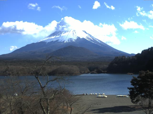 精進湖からの富士山