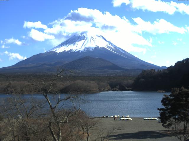 精進湖からの富士山