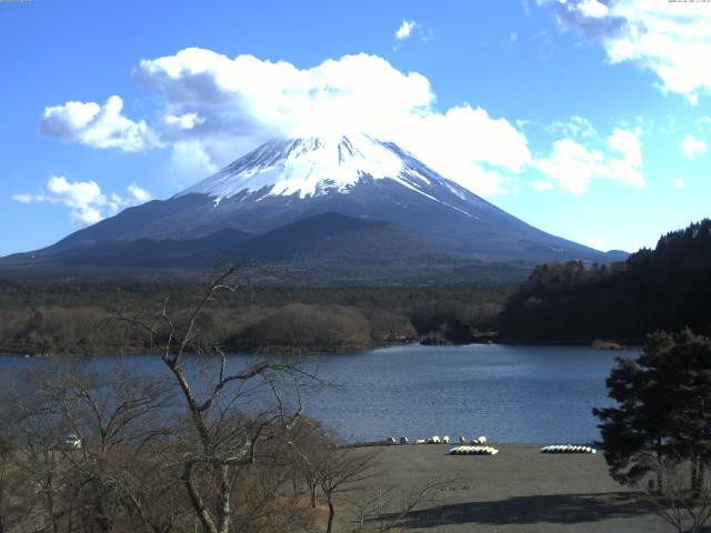 精進湖からの富士山