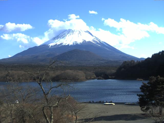 精進湖からの富士山