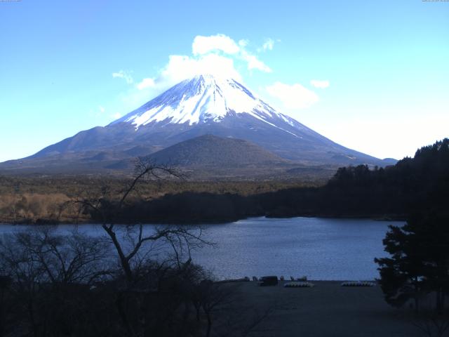 精進湖からの富士山