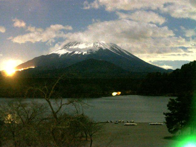 精進湖からの富士山