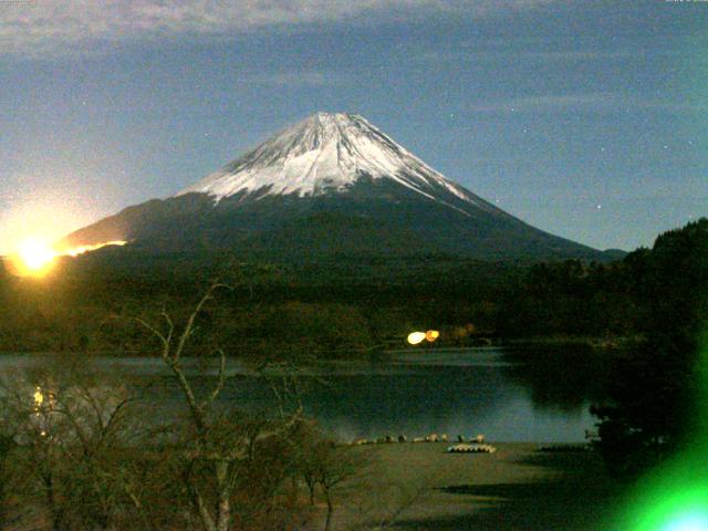 精進湖からの富士山