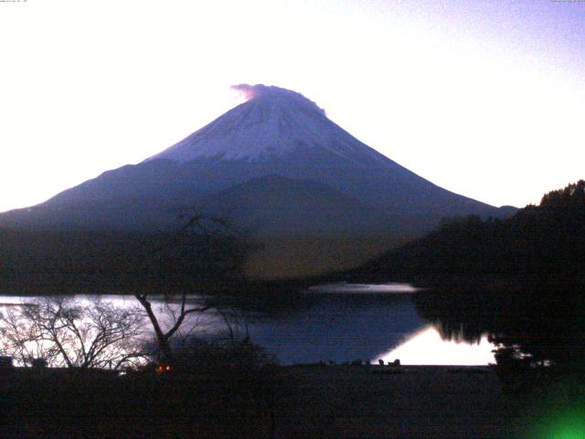 精進湖からの富士山