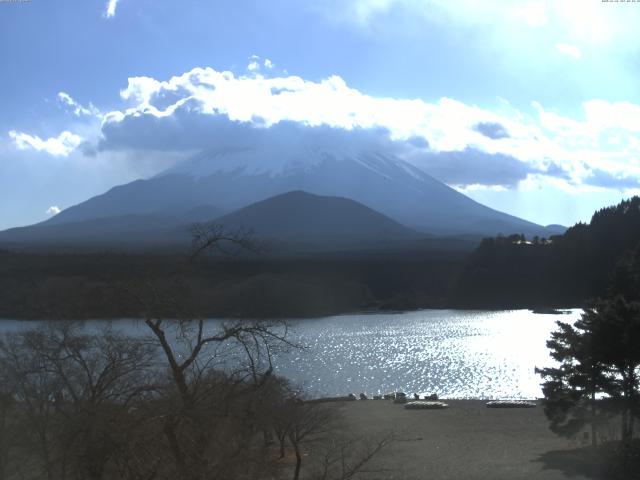 精進湖からの富士山