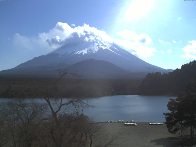 精進湖からの富士山