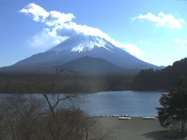 精進湖からの富士山