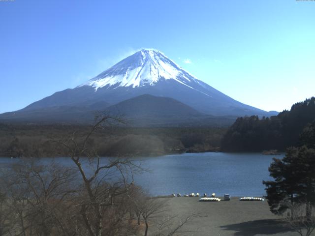 精進湖からの富士山