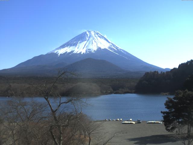 精進湖からの富士山