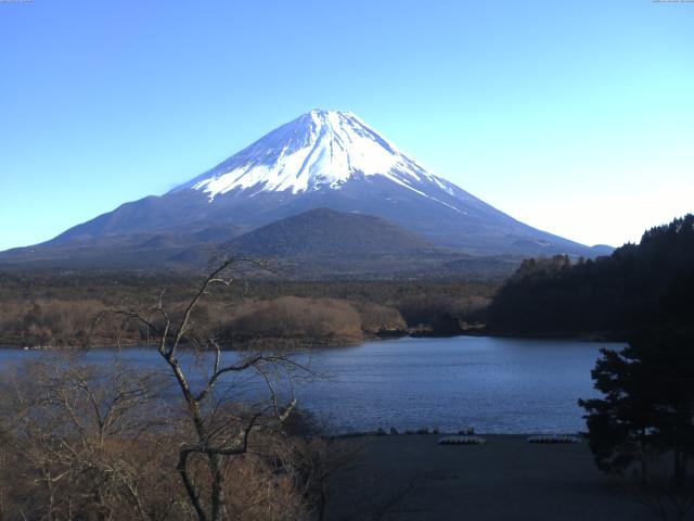 精進湖からの富士山