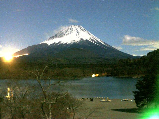 精進湖からの富士山