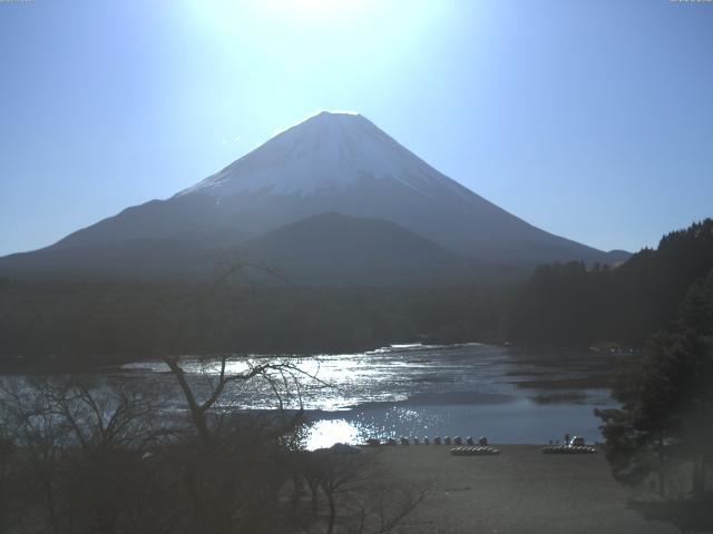 精進湖からの富士山