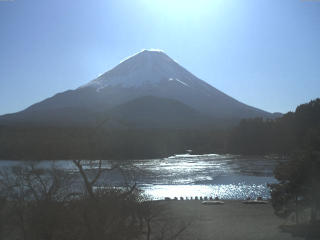 精進湖からの富士山