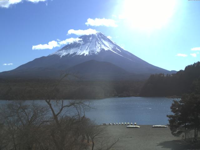 精進湖からの富士山