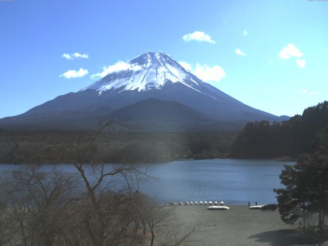 精進湖からの富士山