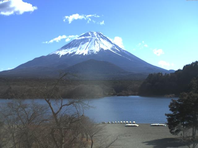 精進湖からの富士山