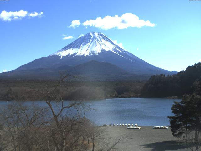 精進湖からの富士山