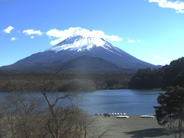 精進湖からの富士山