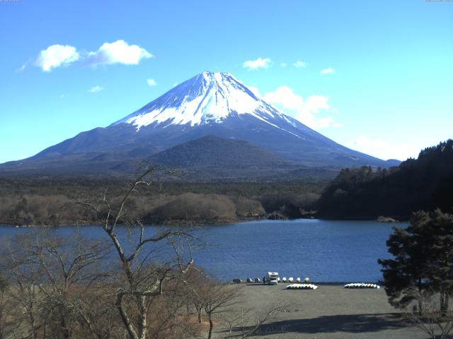 精進湖からの富士山