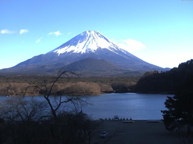 精進湖からの富士山