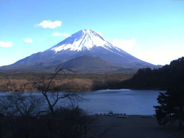 精進湖からの富士山