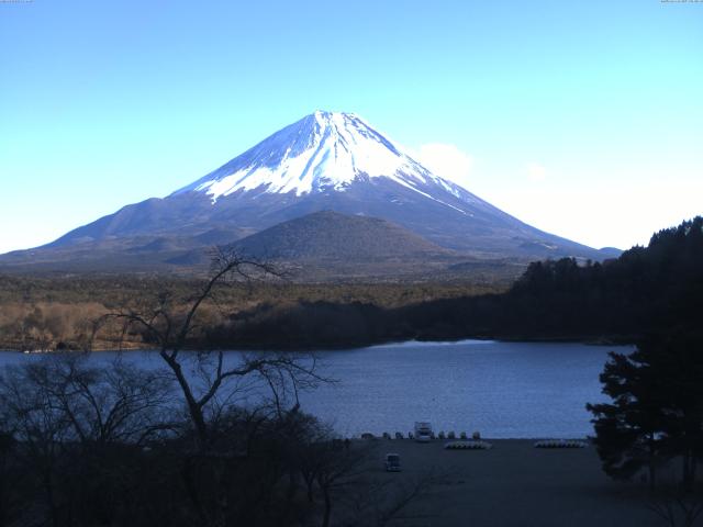 精進湖からの富士山