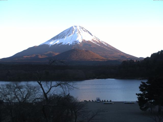 精進湖からの富士山