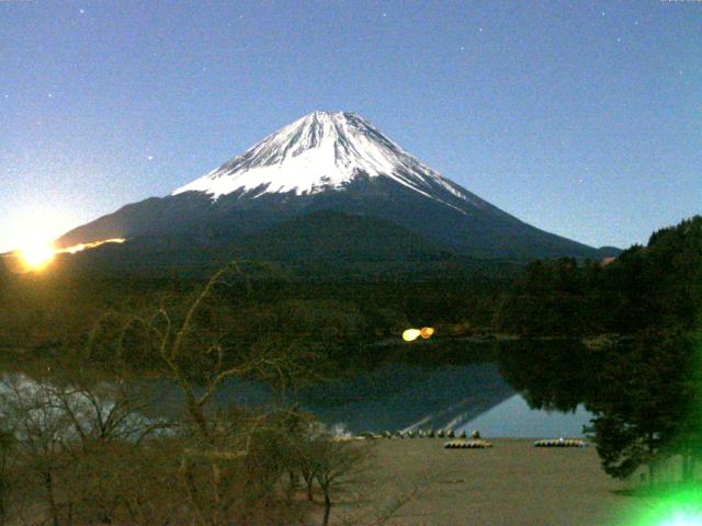 精進湖からの富士山