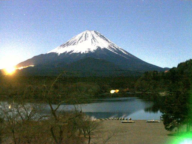 精進湖からの富士山