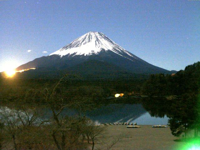 精進湖からの富士山