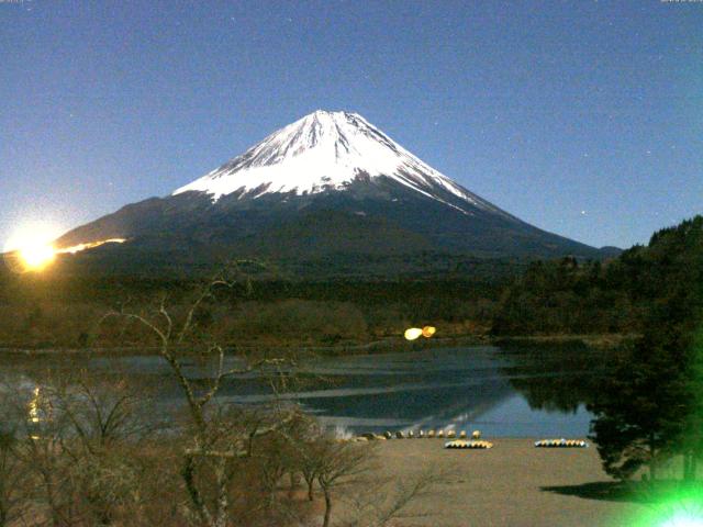 精進湖からの富士山