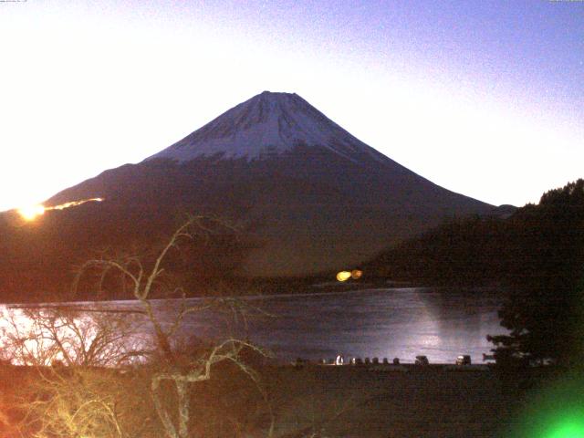 精進湖からの富士山