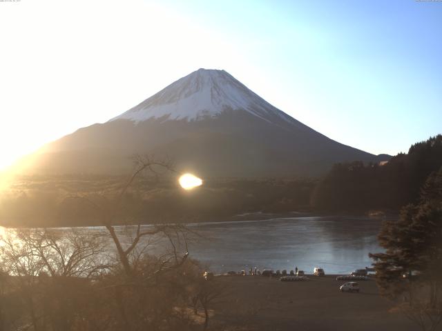 精進湖からの富士山