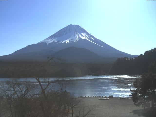 精進湖からの富士山