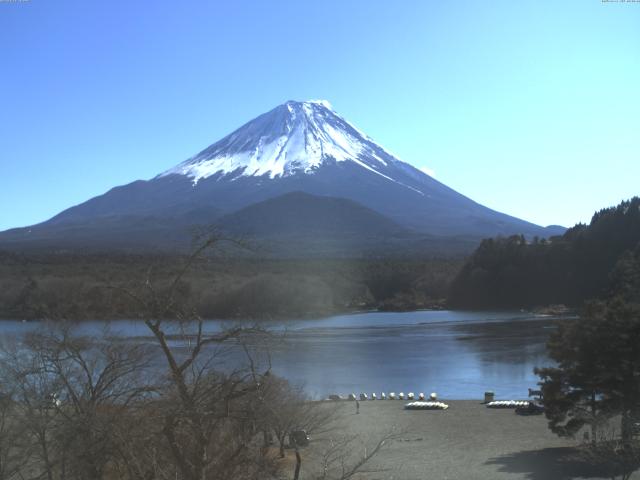 精進湖からの富士山