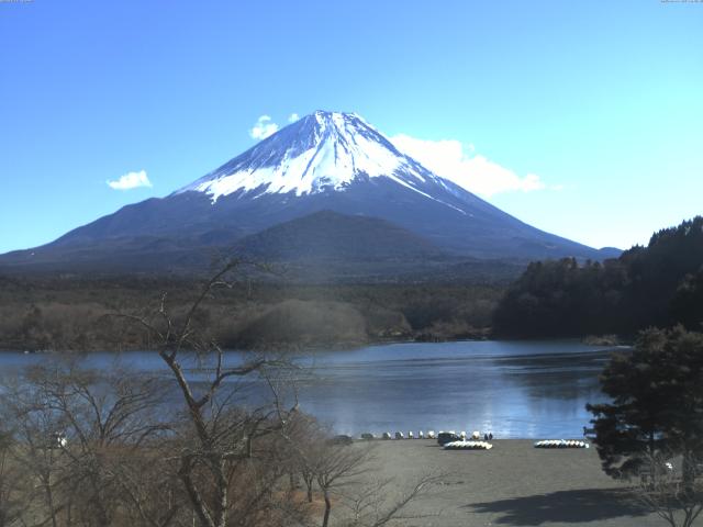 精進湖からの富士山