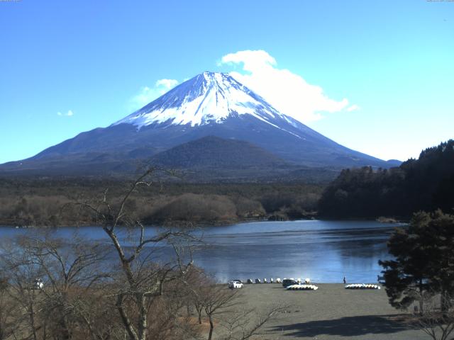 精進湖からの富士山