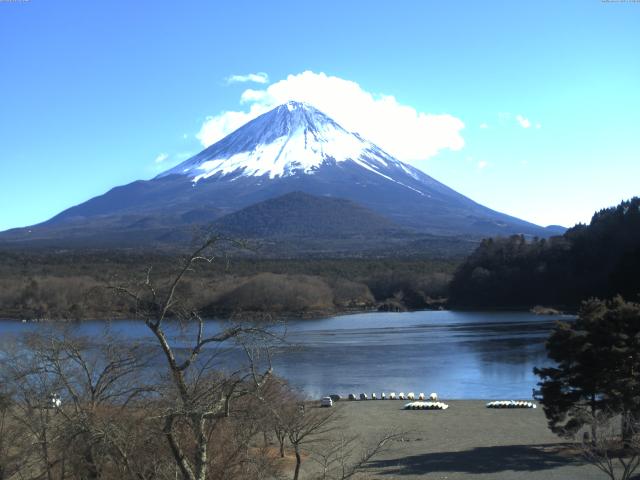 精進湖からの富士山