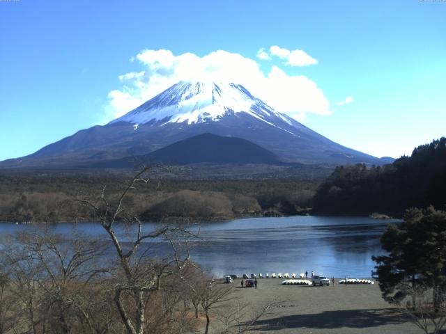 精進湖からの富士山